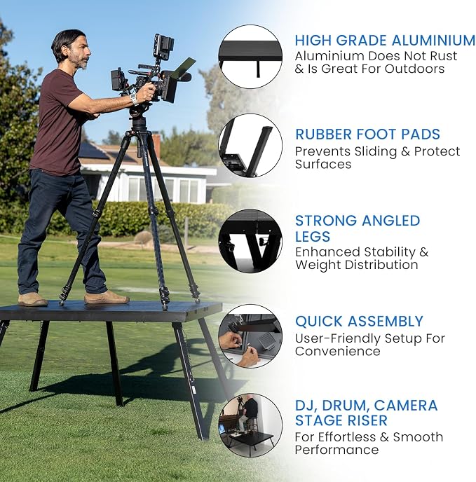 20'x28' MyStage 28 Portable Stage -Performance Floor Versatile Platform Modular - Image 4