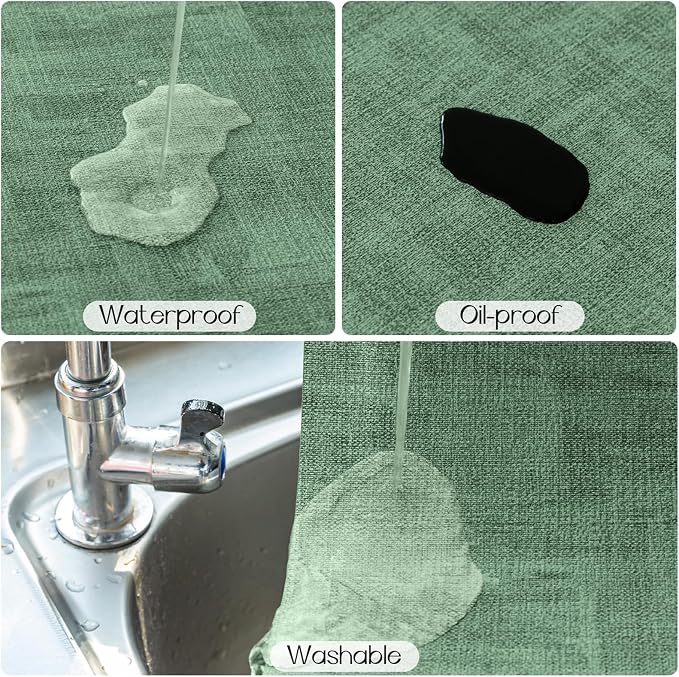 Romanstile Reversible Vinyl Placemats Set of 6, Faux Leather 100% Waterproof - Image 4