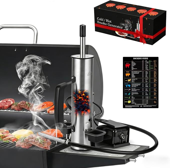 Portable Electric Smoke Generator, Adjustable Smoke Control, Fits 99% Pellet by Ueiticsk