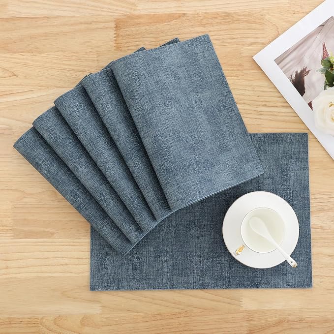 Homaxy Faux Leather Heat Resistant Placemats - Image 9