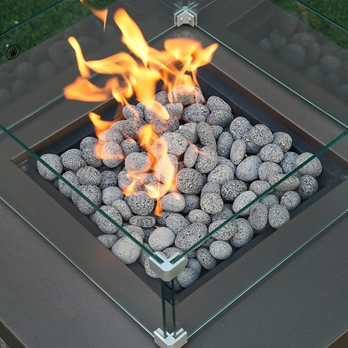 Skyflame 1/2-1 Inch Natural Tumbled Stones, Round Lava Rock Pebbles - Image 7
