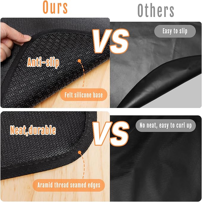 24x18 Inches Under Grill Mat for Outdoor Tabletop Grill Deck Protector - Image 4