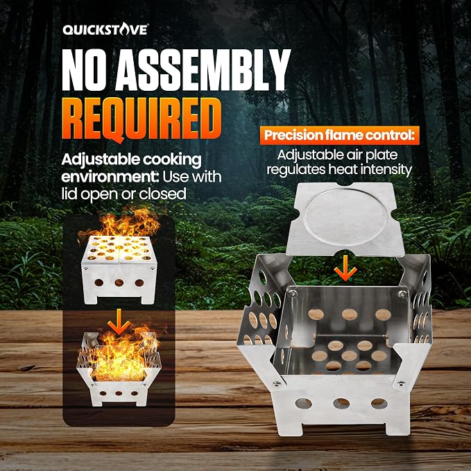 Portable Stove Kit with Camping Pot & 2 Fire Starters, Lightweight Stainless - Image 5