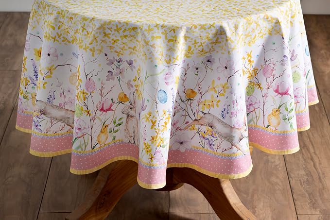 Maison d' Hermine Table Cloth Round Table 100% Cotton 69 Inches Tablecloth - Image 7