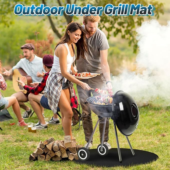 Apipi 39'' Fire Pit Mat Compatible - Image 2