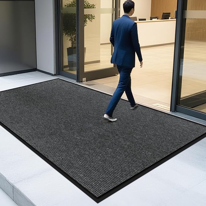 4' X 6' Durable Front Door Mat Indoor Outdoor Entrance, Commercial Door Floor by Unknown