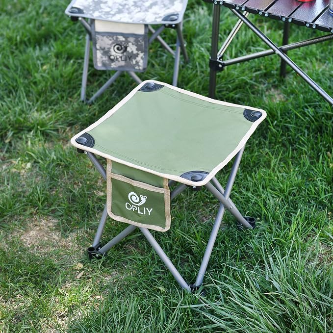 Opliy Camping Stool 2 Pack, Portable Folding Stool - Image 2