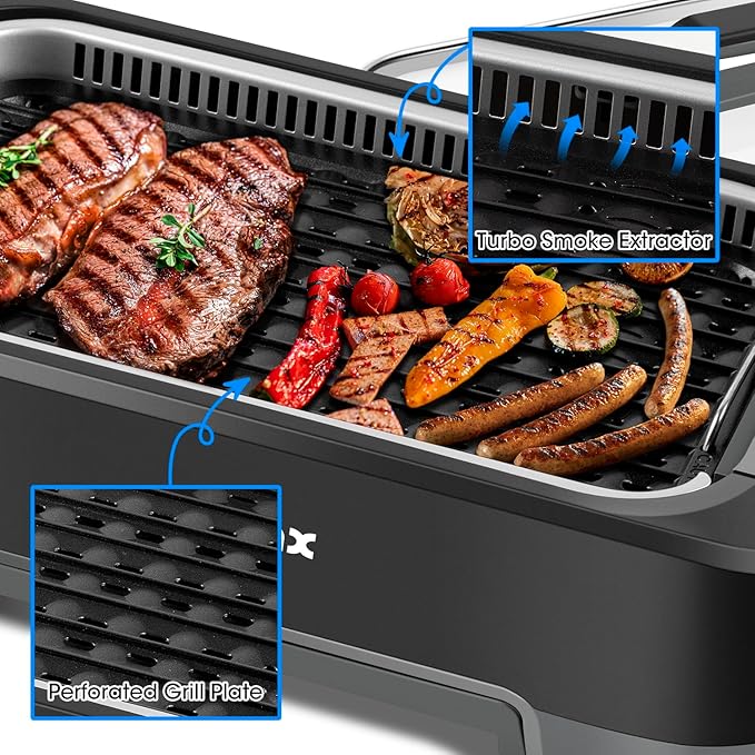 CUSIMAX Smokeless Indoor Grill, 1500W Electric Grill Korean BBQ Grill - Image 5