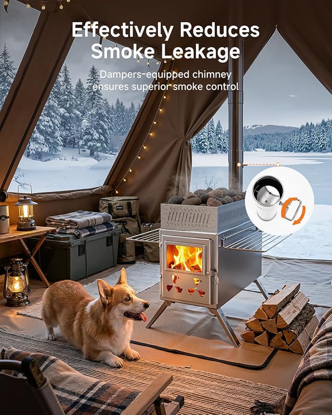 Sauna Hot Tent Stove, Camping Wood Burning Stove - Image 4