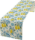 Lemon Flower Table Runner, Summer Fruit Sicilian Style Table Runner by Unknown