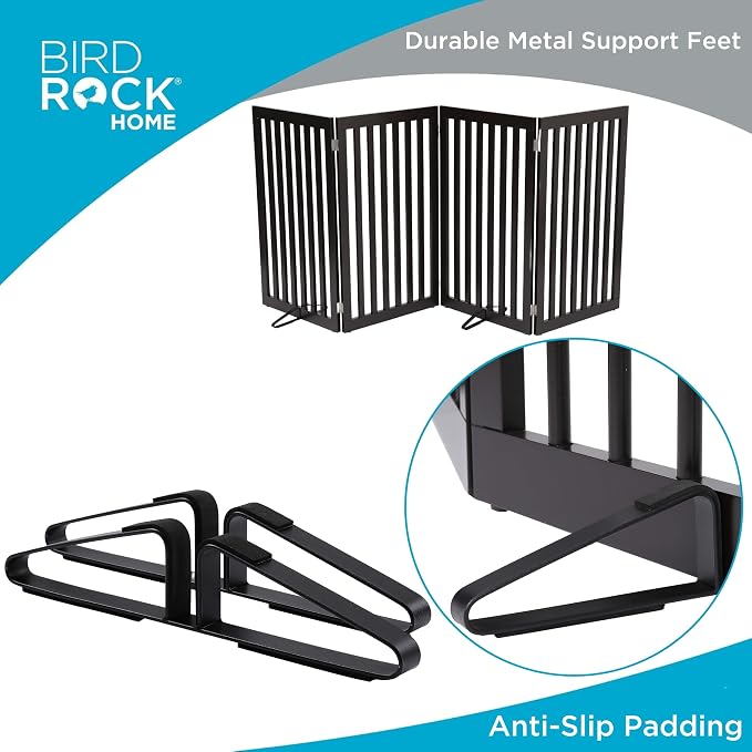 INTERNET'S BEST Dog Gate with Support Feet, Indoor Freestanding Pet Barrier - Image 7