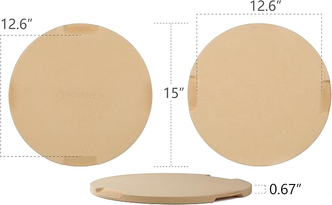 Pizza Stone, Cordierite Baking Stone - Image 2