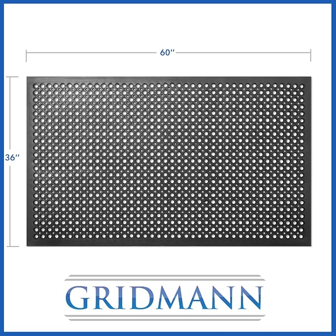 GRIDMANN Rubber Floor Mat, Non-Slip and Grease Resistant - Image 7