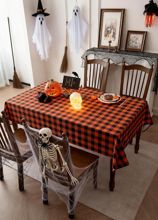 Waterproof Gingham Festive Tablecloth Fabric - Image 2
