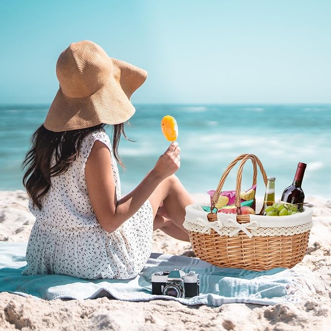 G GOOD GAIN Oval Picnic Basket - Image 5