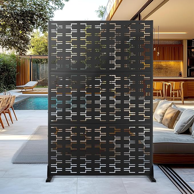 Outdoor Privacy Screen, Freestanding Privacy Fence Panels by FENCY