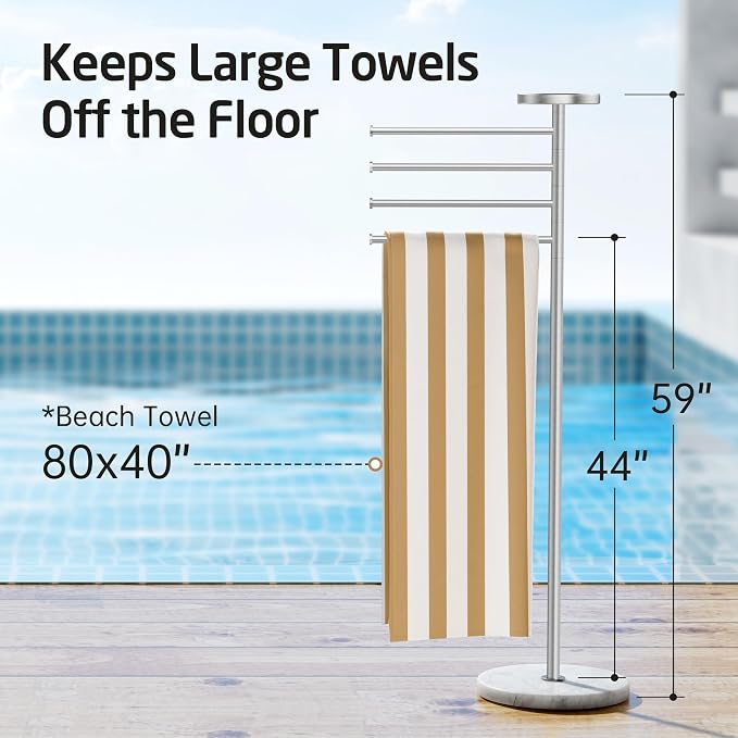 KES Hot Tub Towel Rack Outdoor - Image 7