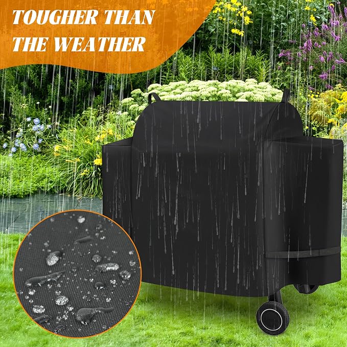 Grill Cover for Traeger Ironwood 885 BAC513 Wood Pellet Smoker Replacement - Image 2