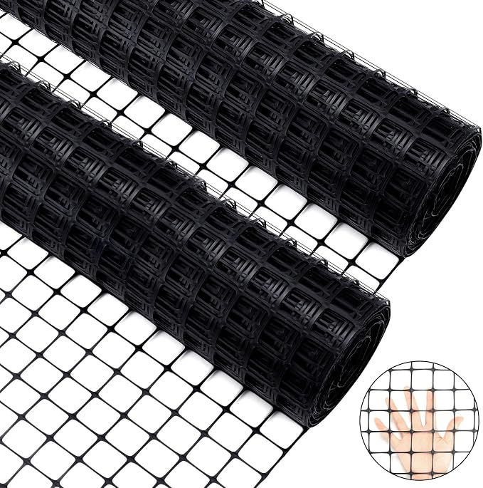 Windyun 2 Roll 100 ft 200 ft in Total Plastic Mesh Fence Roll Safety by Windyun