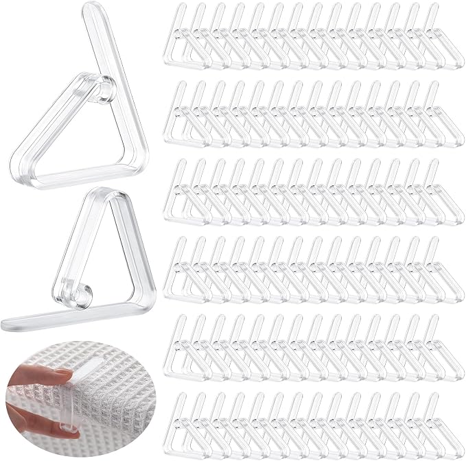 Wenqik 240 Pcs Tablecloth Clips Transparent Clear Plastic Table Cloth Holders by Wenqik