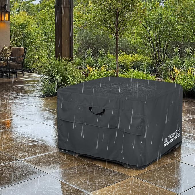 ULTCOVER Patio Fire Pit Table Cover Square 40 inch Outdoor Waterproof Fire Bowl - Image 8