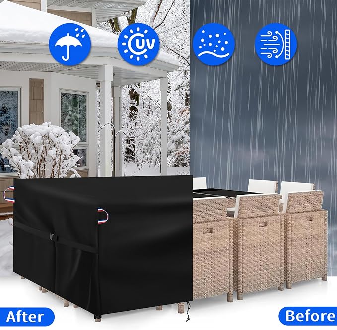 Patio Furniture Cover, 102inch Outdoor Furniture Covers Waterproof - Image 6