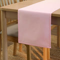 Encasa XO Table Runner 13"x48" Long | Cotton Canvas Fabric | Light Beige Solid by EncasaXO