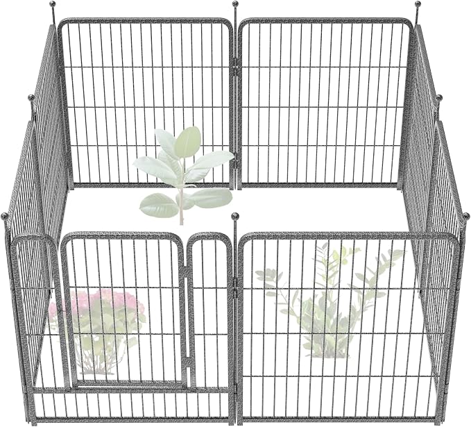 FXW Garden Fence Outdoor for The Yard – 32in x 18.2ft Heavy Duty Metal Animal by FXW
