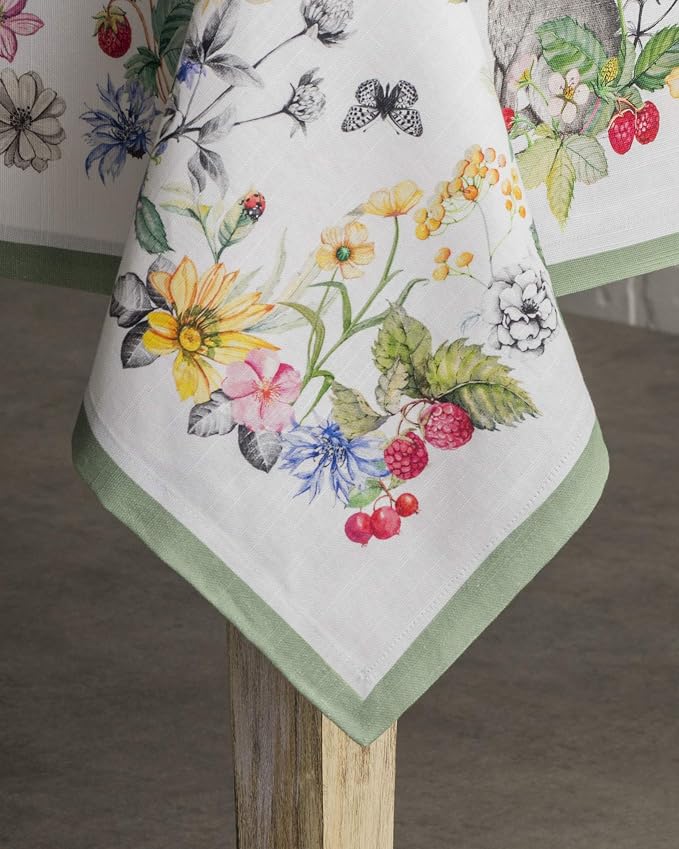 Maison d' Hermine Table Cloth Rectangle Table 100% Cotton 60 x 90 Inches - Image 8