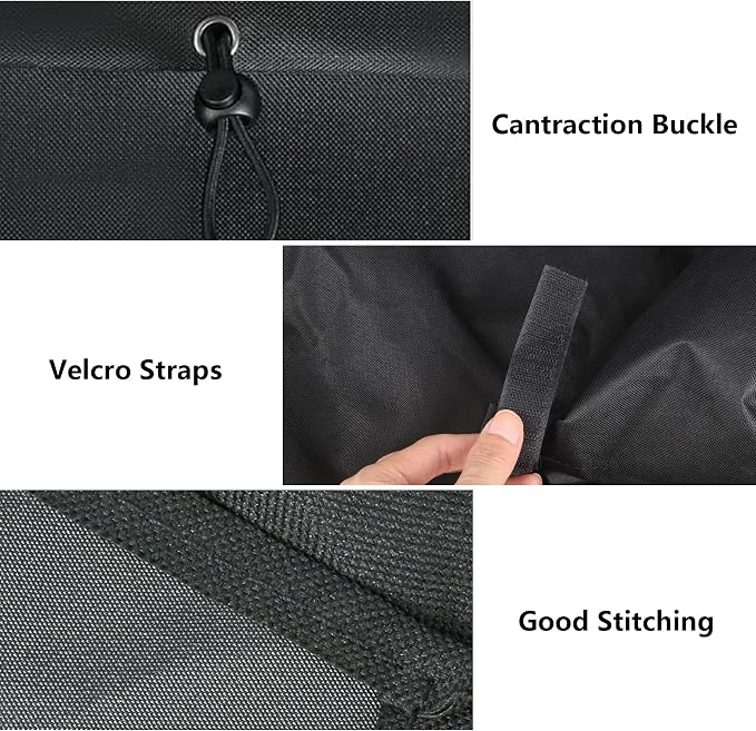 Outdoor 600D Heavy Duty Waterproof Pellet Grill Cover - Image 5
