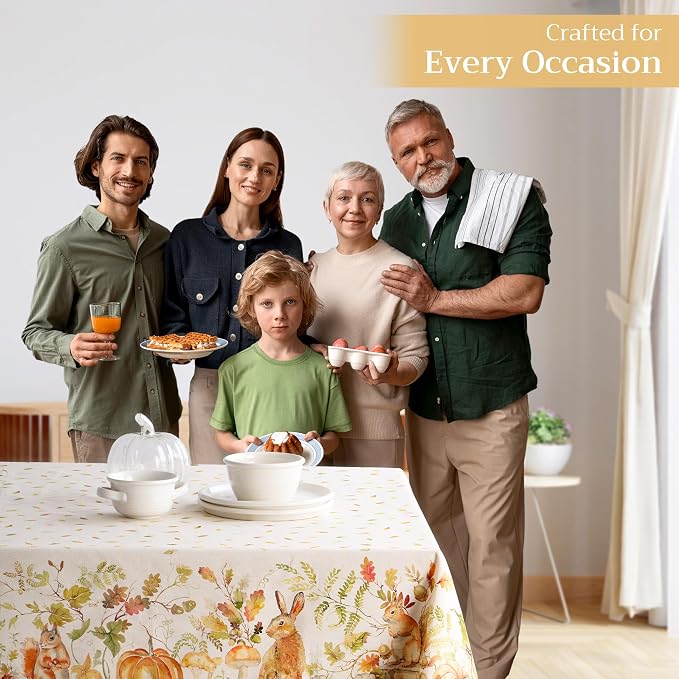 Maison d' Hermine Table Cloth Rectangle Table 100% Cotton 70 x 90 Inches Fall - Image 6