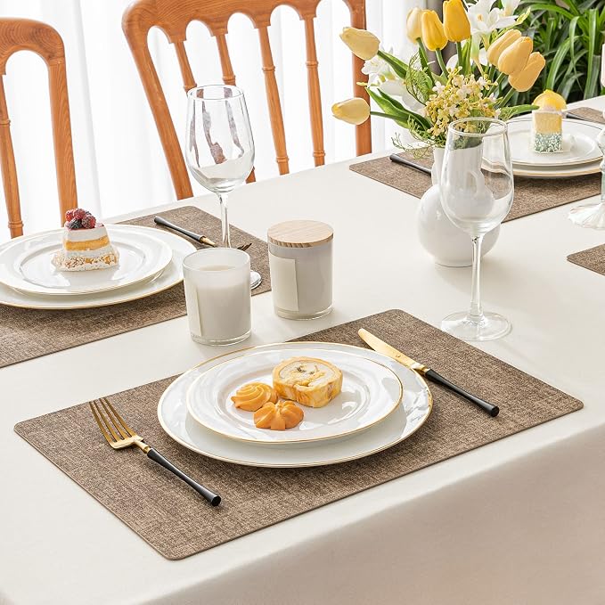 Romanstile Vinyl Placemats Set of 12-12 X 17 Inch - Image 2
