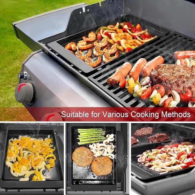 GasSaf 7658 Griddle for Weber Spirit 200 300, Grill Pan for Spirit II E-210 - Image 6