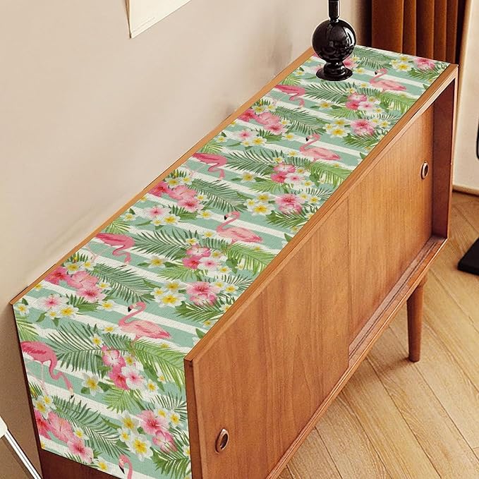 Tropical Flamingo Table Runner - Image 2