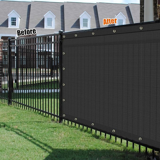 AYOHA 4' x 170' Privacy Fence Screen Fabric Mesh Shade Net Cover, Heavy Duty - Image 5