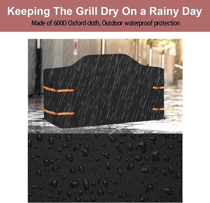 86 in Island Grill Cover, 86 Inch Island BBQ Grill Head Cover, Heavy Duty - Image 5