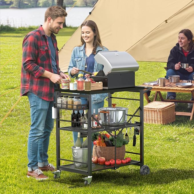 Ciokea Folding Outdoor Grill Cart - Image 6