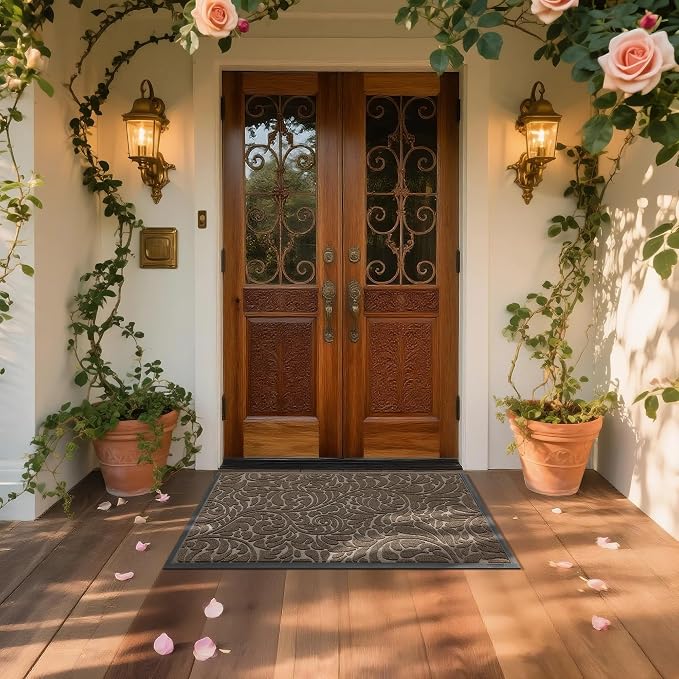 Yimobra Large Door Mat Outside Entrance 47x32, Waterproof Sturdy Outdoor Mats - Image 3