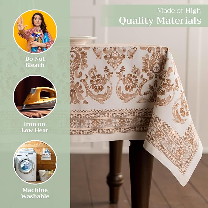 Maison d' Hermine Table Cloth Rectangle Table 100% Cotton 60 x 108 Inches Fall - Image 3