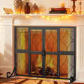 Fireplace Screen with Sliding Doors, Baby and Pet Proof by Unknown