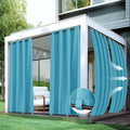 HolidayIdeas Gazebo Curtains Outdoor Waterproof 4 Panels-Windproof Weatherproof by HolidayIdeas