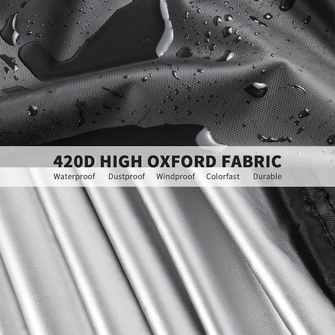 Outdoor Prep Table Cover 48 Inch, Waterproof Patio Stainless Steel Metal BBQ - Image 4