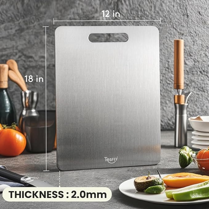 2 Pack Titanium Cutting Board-100% Pure Titanium Cutting Boards - Image 6