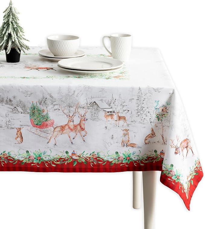 Maison d' Hermine Table Cloth Rectangle Table 100% Cotton 54 x 72 Inches Fall by MaisondHermine