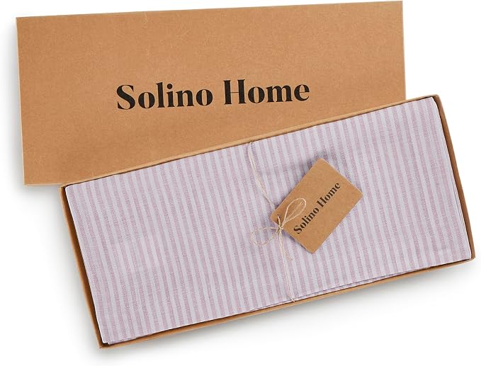 Solino Home Linen Striped Table Runner 36 Inches - Image 6