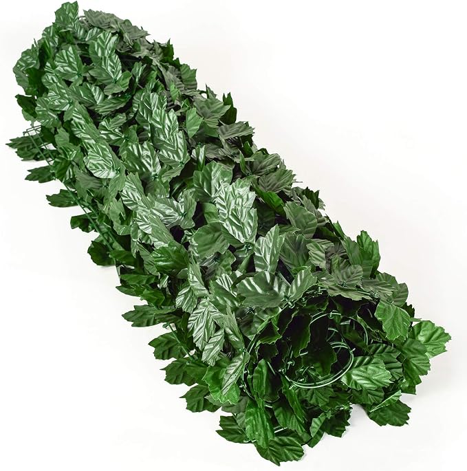 DearHouse Artificial Ivy Privacy Fence, 196.85x39.37inch Artificial Hedges - Image 6