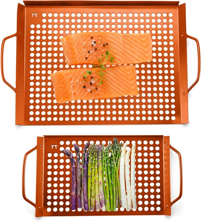 Outset QN76 Copper Grid Set Non-Stick Grilling Tray - Image 4