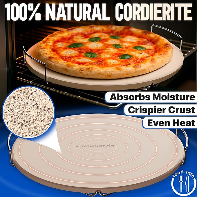 KitchenStar 16-inch Pizza Stone - Image 3