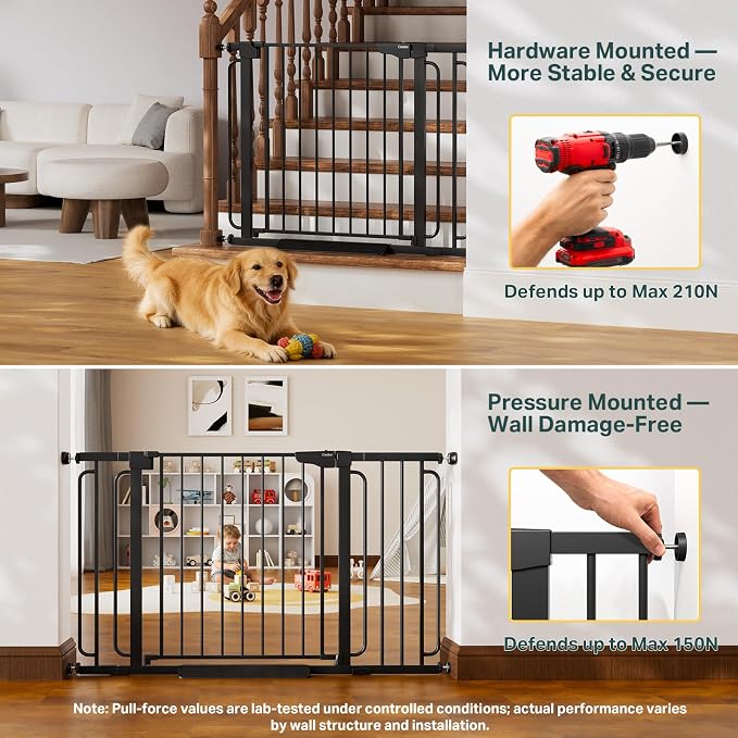 Cumbor 36.6-64" Extra Wide Baby Gate - Image 7