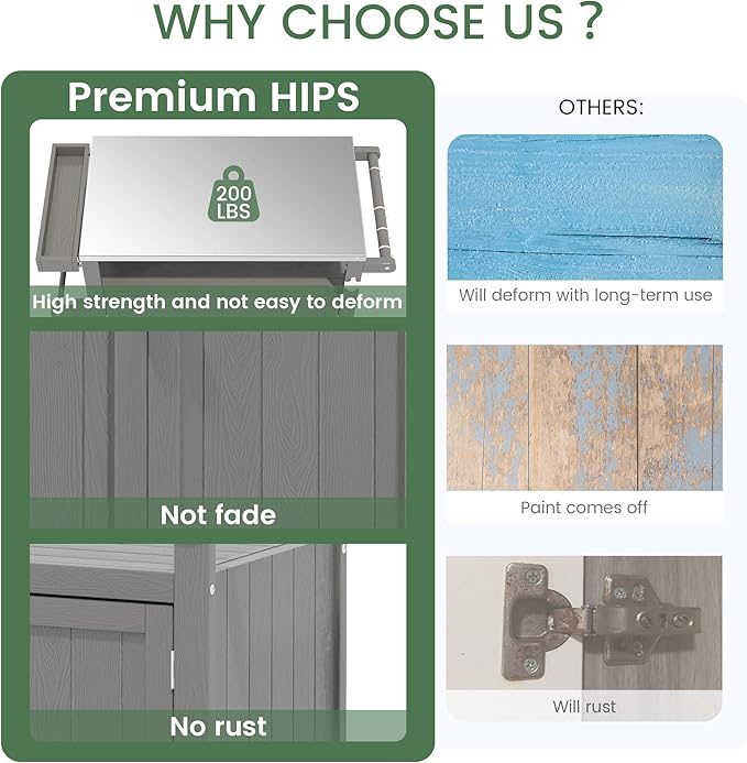 Weatherproof HIPS Outdoor Kitchen Island - Image 3